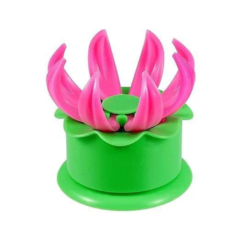 Multicolor Dumpling Mold Set For Momos Baozi And Steam Buns Press Dough Flatten And Seal Easy To Use Kitchen Gadget with pink petals