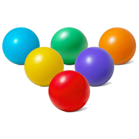 Set of 6 Replacement Balls Compatible with VTech Pop-a-Balls, Push and Pop Bulldozer Toys Multi-Colored 1.75 Inch Bright Plastic Balls
