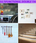 Heavy Duty Double Sided Mounting Tape Waterproof Adhesive Strip For Indoor Outdoor Use Quarter Inch Thick By Fifteen Point Four Feet Long Ultra Strong Grip For Automotive Trim LED Light Strips Home Decor And Garage Organization visible in various settings