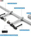 Multifunctional F Clamp 15 3 4 Inch Double Force Bar Clamp For Welding Metalworking And Woodworking with steel screw and handle
