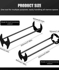 Model A and Model B of Two Piece Multifunctional Sink Wrench Set For Tight Spaces Basin Wrench Faucet Tool with size dimensions.