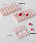Mushroom Shape Clay Roller with interchangeable 10mm and 12mm ends for bead making, shown with clay mushroom shapes.