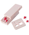 Mushroom Shape Clay Roller for Bead Making Two Sizes Interchangeable Ends 10mm and 12mm, shown with interchangeable parts and sample beads.