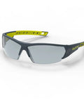 MX250 Variomatic Safety Glasses With Transition Lenses Anti Fog ANSI Z87 UV, featuring lightweight design with gray frame and clear lenses