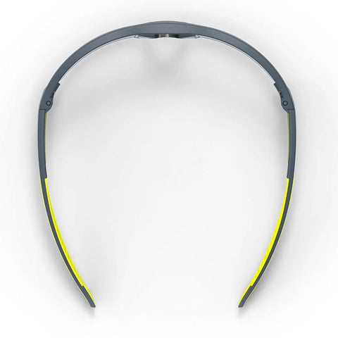 Top view of MX250 Variomatic Safety Glasses With Transition Lenses Anti Fog ANSI Z87 UV showing lightweight, metal-free frame.