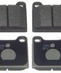 1991 Chevrolet Lumina APV Front MX215 Semi-Metallic Disc Brake Pad Set, slotted design, front fitment, brake service replacement.