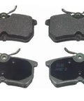 Saturn SC2 1993 Rear MX714 Disc Brake Pad Set for Saturn SC2, semi-metallic friction material, OE style, top view