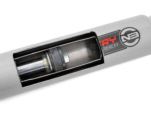Close-up of 0-3 Inch N3 Rear Shock Absorbers for 1997-2006 Jeep Wrangler TJ showing 54mm shock body and internal components.
