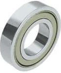 6024ZZC3 Nachi Deep Groove Ball Bearing Single Row 120X180X28MM Two Shields Steel Cage C3 Clearance shown at angle.