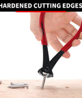 7 Inch Nail Puller End Cutting Pliers Chrome Vanadium Steel With Anti Rust Coating And Ergonomic Grip removing screws on wood