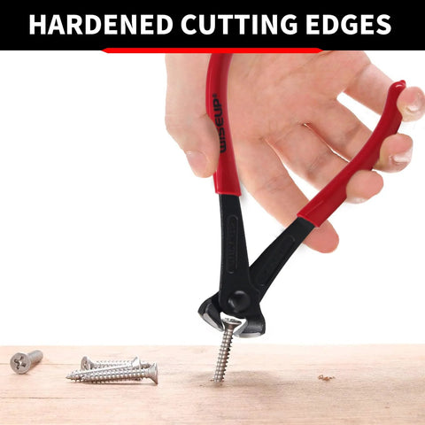 7 Inch Nail Puller End Cutting Pliers Chrome Vanadium Steel With Anti Rust Coating And Ergonomic Grip removing screws on wood