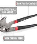11 Inch Cats Paw Nail Puller Tool For Easy Nail Removal With High Carbon Steel Construction And Soft Grip Pliers