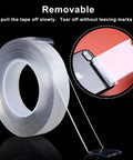 Heavy Duty Nano Double Sided Tape No Nails Needed 16.4 Ft Multipurpose Mounting Tape roll with phone application
