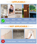 Heavy Duty Double Sided Nano Tape Removable Mounting Tape 1 Inch Wide Clear Adhesive Strips for various surfaces chart