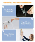 Steps to wash and reuse Heavy Duty Double Sided Nano Tape Removable Mounting Tape 1 Inch Wide Clear Adhesive Strips for Home Office Car Outdoor Use