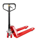 Narrow Manual Pallet Jack For Tight Aisles 48 Inch By 21 Inch Lift With 5500 Pound Capacity For Warehouse And Workshop
