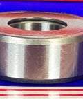 Side view of NAST25ZZ Track Needle Roller Shielded Bearing 25x52x20mm, showing metal construction and smooth outer surface.