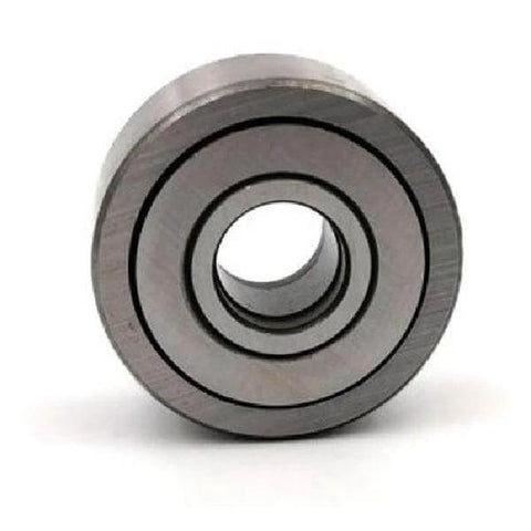 Close-up of NAST6ZZ Track Needle Roller Shielded Bearing 6x19x14mm, showing metal construction and shielded design for debris protection.