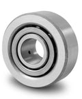 Side view of NAST8R Track Roller Needle Bearing 8x24x10mm - Yoke Type, showing sealed design and steel construction for cam mechanisms.