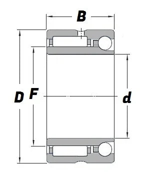 NATA5904 Combined Needle & Ball Bearing 20x37x23mm - VXB Ball Bearings