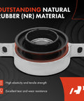 Beefed Up Center Mount Drive Shaft Center Support Bearing For BMW Fits 535i 535i GT 640i 640i Gran Coupe 740i 740Li 760Li 640i xDrive 2010 To 2018 3L 6L RWD AWD Replacement Carrier Bearing 26127564695 made of natural rubber.