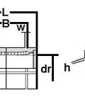 Technical diagram of the ✝️ NB SM30UUAJ 30mm Slide Bush Linear Motion Bushings Bearing showing dimensions and alignment features.