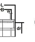 Technical diagram of NB KB30GUU-OP 30mm Ball Bushings Linear Motion for mechanical systems, showing dimensions and internal structure.