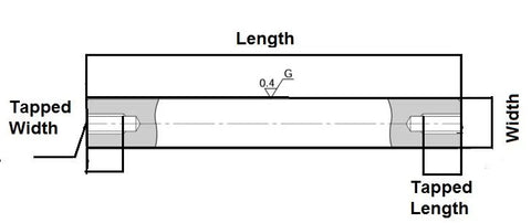 NB Linear Systems SFW20 1 1/4 Tapped Shaft 53.875 Length Inch Linear - VXB Ball Bearings