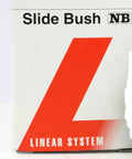 TW32-OP NB Open Self Aligning Ball Bushing Linear Motion packaging showing branding and product details.