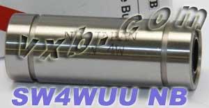 NB SW4WUU 1/4 inch Ball Bushings Double Wide Linear Motion - VXB Ball Bearings