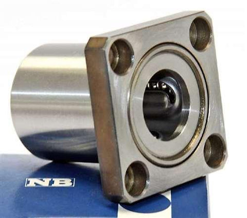 NB SWSK20G 1 1/4 inch Bushings Resin cage Square Flange Linear Motion - VXB Ball Bearings