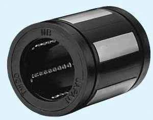 Close-up of NB TW32 NB Self Aligning Ball Bushings 2" Linear Motion, cylindrical shape, designed for automation and mechanical systems.