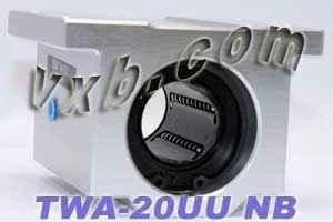 ✝️ NB TWA20UU 1-1/4" Ball Bushing Block Linear Motion designed for smooth motion and stable alignment, front view