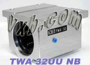 NB TWA32UU 2 inch Ball Bushing Block Linear Motion in metal casing, designed for smooth motion and stable alignment in automation
