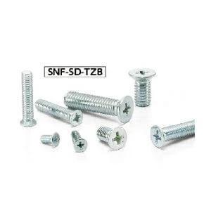 ✝️ SNF-M4-16-SD-TZB NBK Cross Recessed Flat Head Machine Screws - Small Head - Made in Japan, various sizes displayed