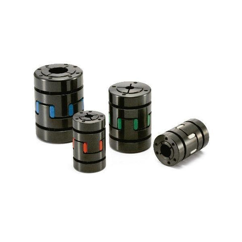 NBK Japan MJB-40-BL 14mm to 20mm Jaw-type Flexible Coupling in black color with various sizes