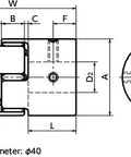 NBK Japan MJC-40-BL 12mm to 24mm Jaw-type Flexible Coupling - Buy Bearings online - Fast US Shipping