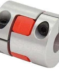 NBK Japan MJS-65CSK-EGR 24mm to 24mm Jaw-type Flexible Coupling with red and silver design.