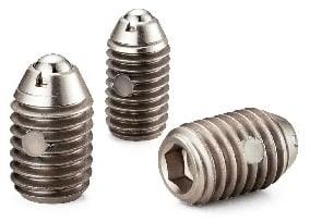 NBK Japan MP-6 Miniature Stainless Steel Heavy Load Ball Plunger with Vibration Resistant Treatment - VXB Ball Bearings
