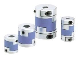 NBK Japan MOL-32C-10-12 Oldham Type Flexible Coupling MOL-C in various sizes showcasing steel and clamping design.