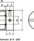 NBK Japan MJC-14-BL 3mm to 1/8"inch Jaw-type Flexible Coupling - Buy Bearings online - Fast US Shipping