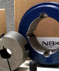 SPZ 80-1 Pulley - SP1210-14 TAPER-LOCK BUSHING LPT LT QD - keyway NBK-JAPAN with inner and outer parts visible.