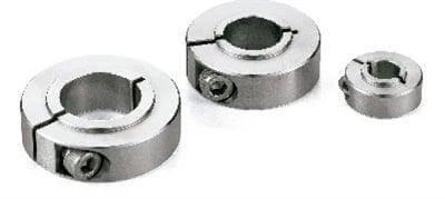 NSCS-20-12-SB2 NBK Stainless Steel Set Collar For Securing Bearing - Clamping Type, featuring three sizes for various applications.