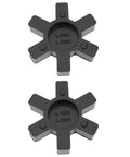 2 Pieces Jaw Coupling Spider 5.3x5.3x1.2mm NBR Rubber For L90 L95 Size Compatible With Lovejoy Martin Browning Mechanical Couplings