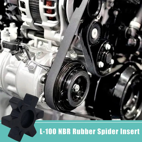 Flexible L100 NBR Rubber Spider Insert for Lovejoy and Martin L Jaw Couplings in industrial gearbox setup