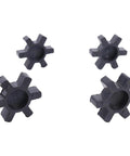 Black Flexible Solid Type NBR Rubber Spider Center Inserts For L Jaw Couplings L075 Lovejoy Martin Browning TB Woods Four Pack