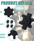 Flexible L075 NBR Rubber Spider Insert For L Jaw Coupling Solid Spider Center Insert Fits Lovejoy Martin L Jaw Couplings 4 Pack