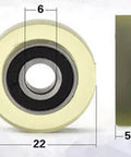 NBR6x22X5-2RS Nitrile Butadiene Rubber NBR Miniature Bearing with tire 6x22x5mm - VXB Ball Bearings