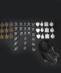 Necklace Base Tray Pendant Mold Kit For DIY Jewelry Making With 60 Pieces Of Metal And Plastic Shapes Durable Construction