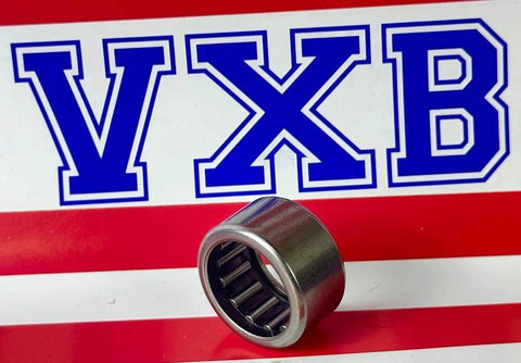 SCH108 Needle Bearing 5/8" x 7/8" x 1/2" inch on red and white striped background with blue VXB lettering